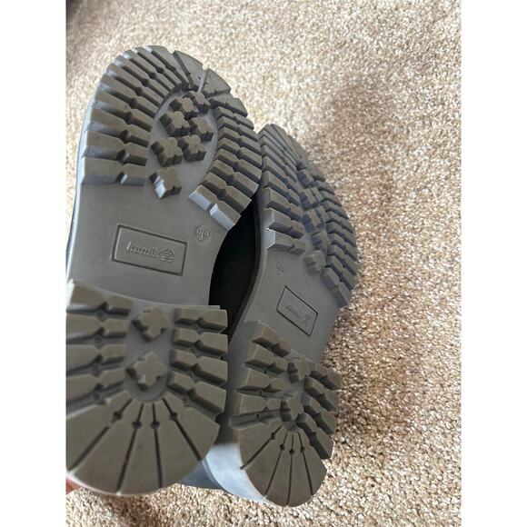 KAMIK black TAKODA WINTER BOOTS SIZE 5 black lace up suede fleece ankle - Picture 5 of 5